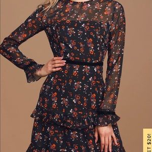 Lulus long sleeve mini dress. Brand new with tags.